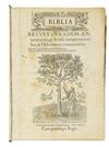 BIBLE IN LATIN.  Biblia. 1532. Lacks 2 leaves.